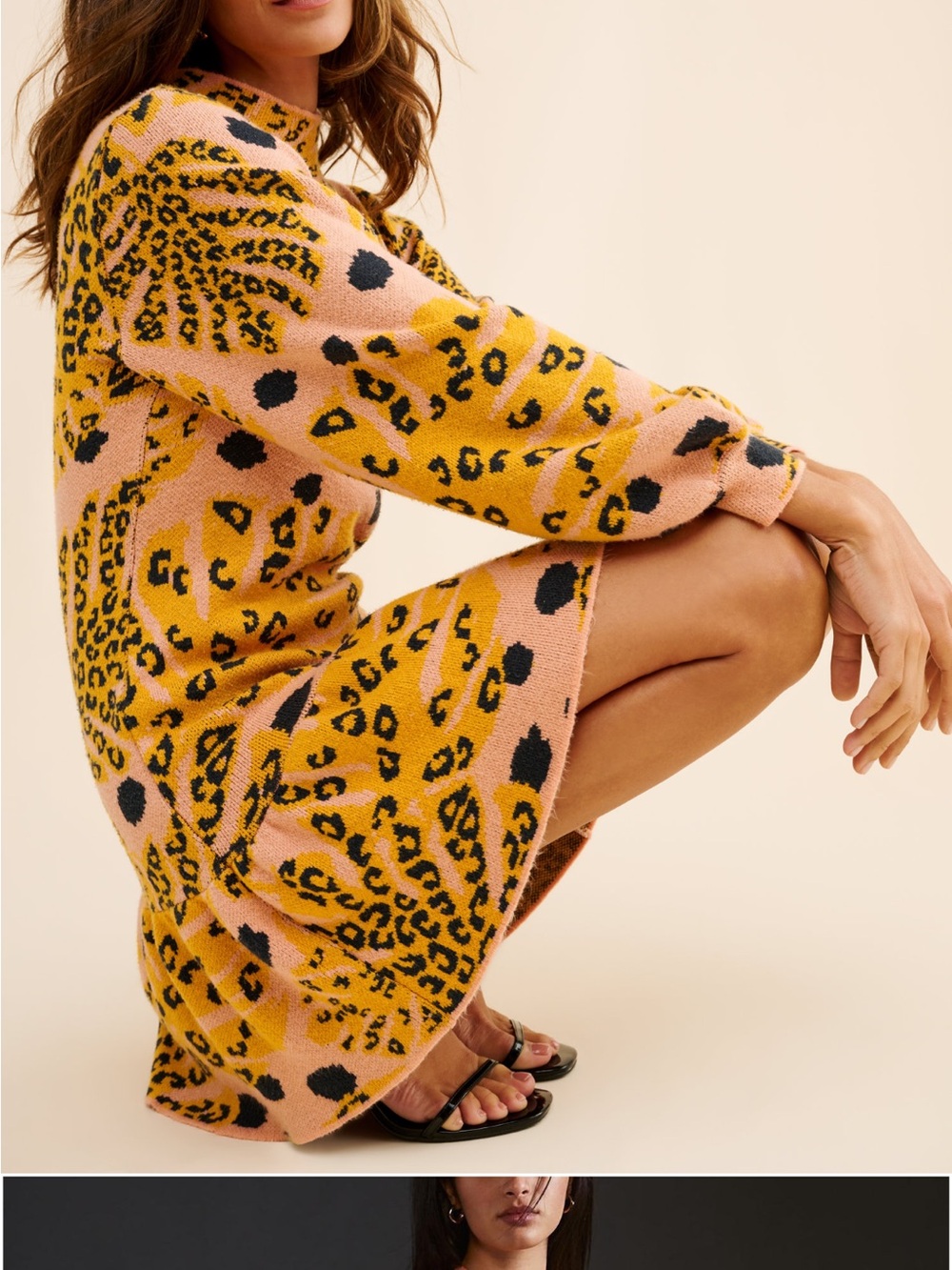 Farm Rio Palms Sweater Mini Dress